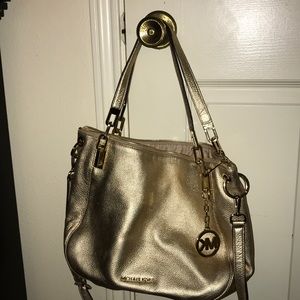 Michael Kors Gold Slouchy Purse